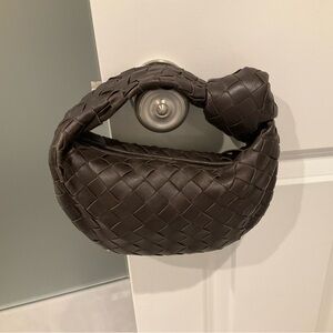 Bottega Veneta BV Jodie Hobo Intrecciato Nappa Mini - Brown w/ gold accents